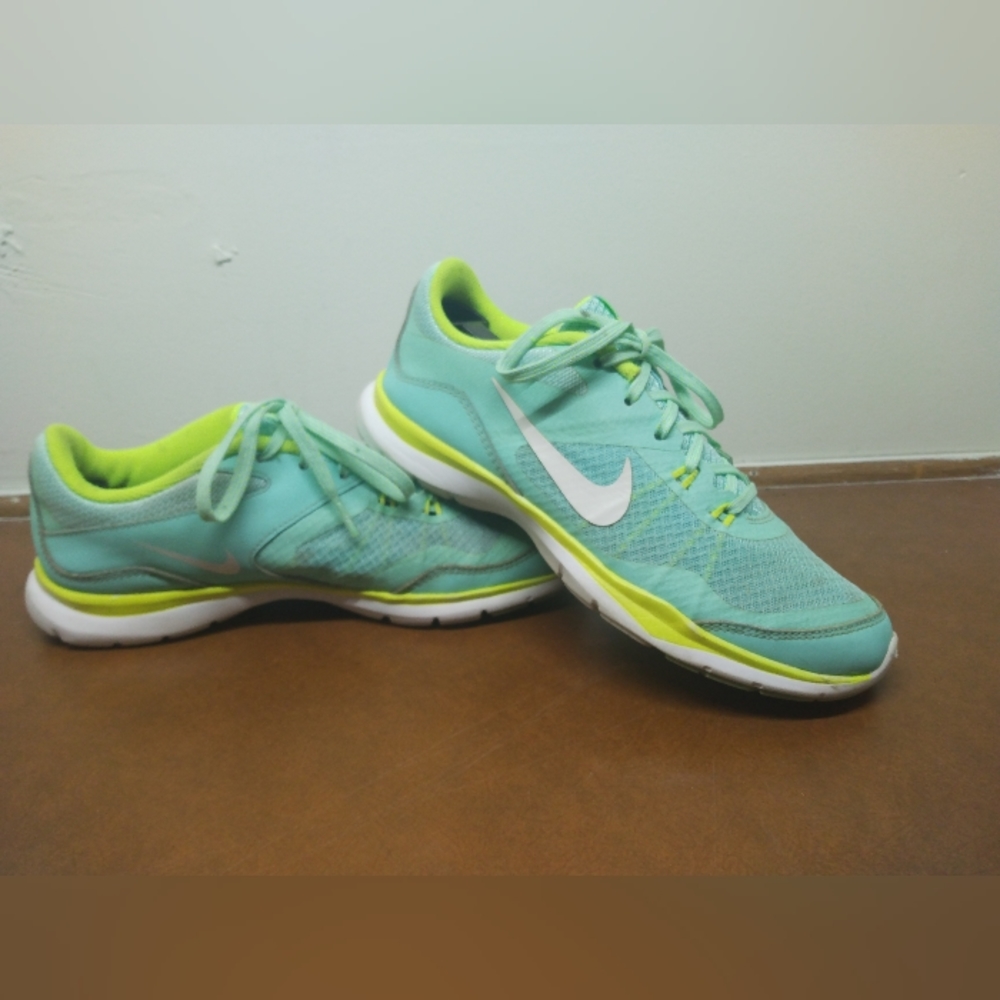 Nike Womens Flex Trainer 5 724858-300 Blue Running Shoes Sneakers Size 7